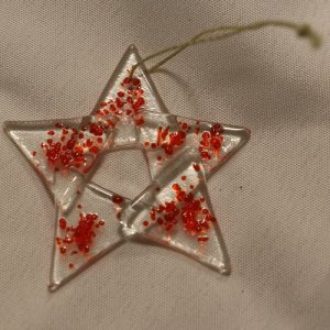 Etoile de Noël en verre