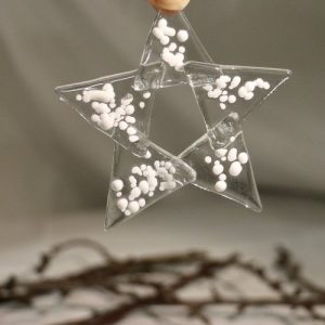 Etoile de Noël en verre