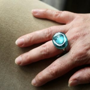 Bague réalisée à l'atelier au vitrail de Saint maur