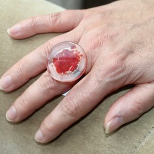 Bague réalisée à l'atelier au vitrail de Saint maur