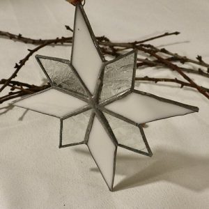Etoile de Noël en vitrail Tiffany