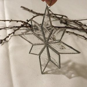 étoile de Noël en vitrail Tiffany