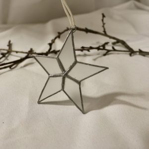 Etoile de Noël 5 branches en vitrail