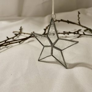 Etoile de Noël 5 branches en vitrail