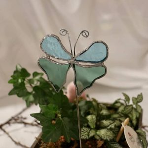 Tige pour plante - Papillon Céladon