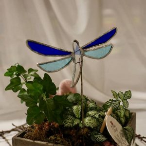 Tige pour plante - Libellule Bleue